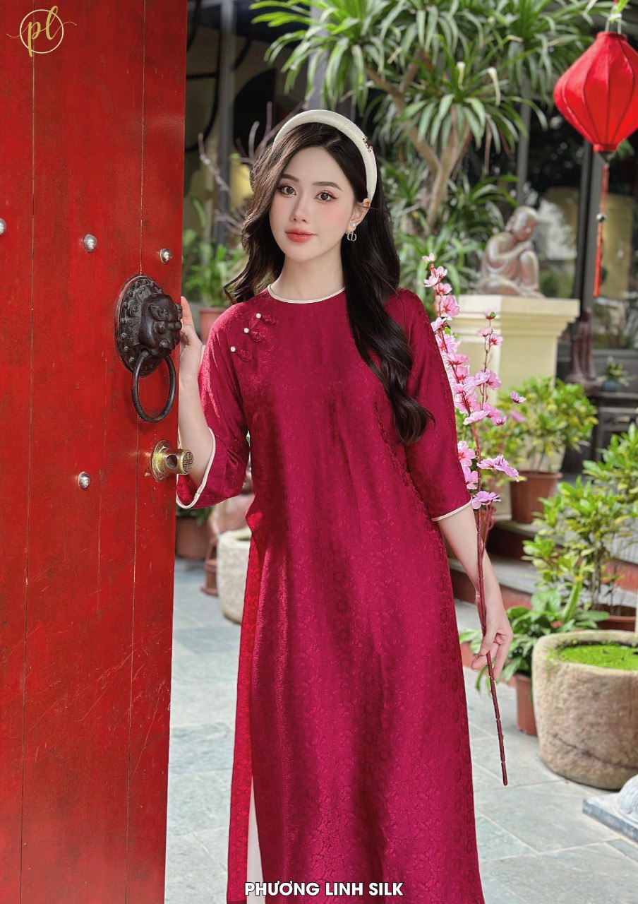 ÁO DÀI LỤA TƠ TẰM HÀ ĐÔNG NGUYỆT CẦM