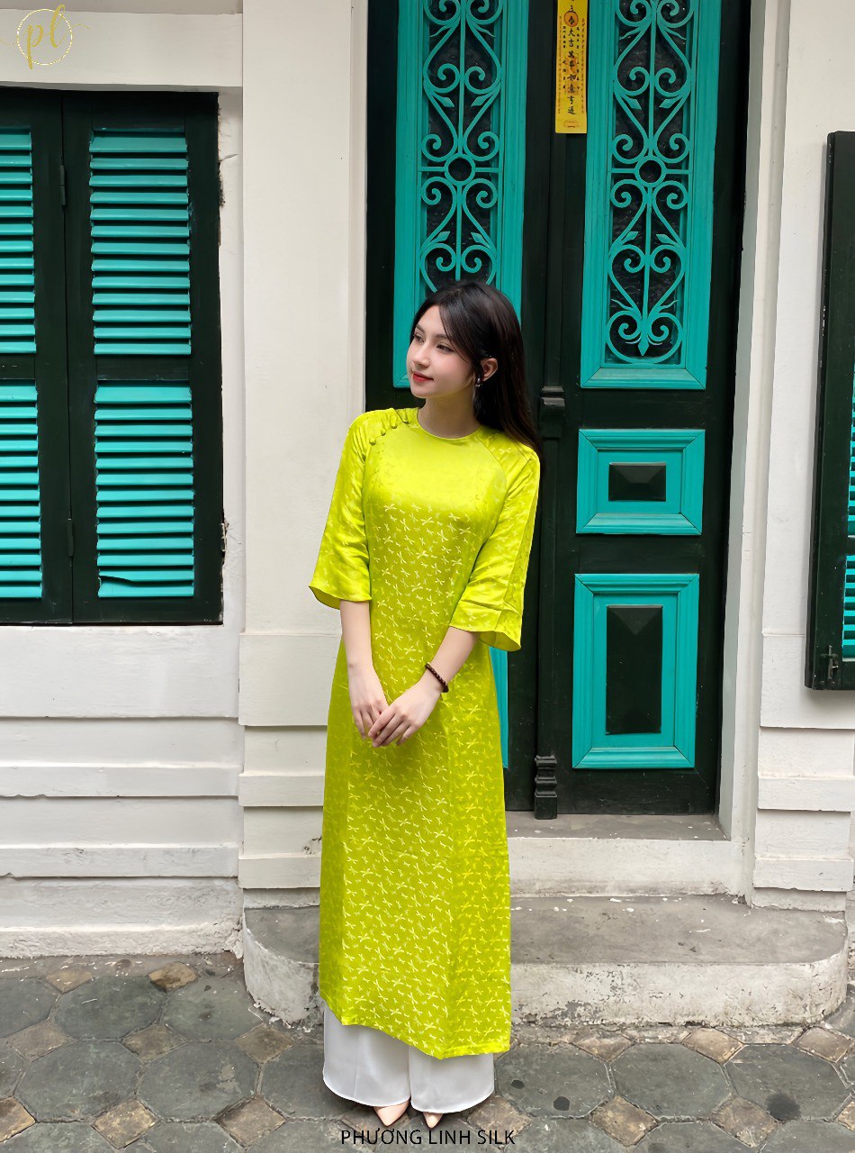ÁO DÀI SUÔNG XƯA LỤA TƠ TẰM