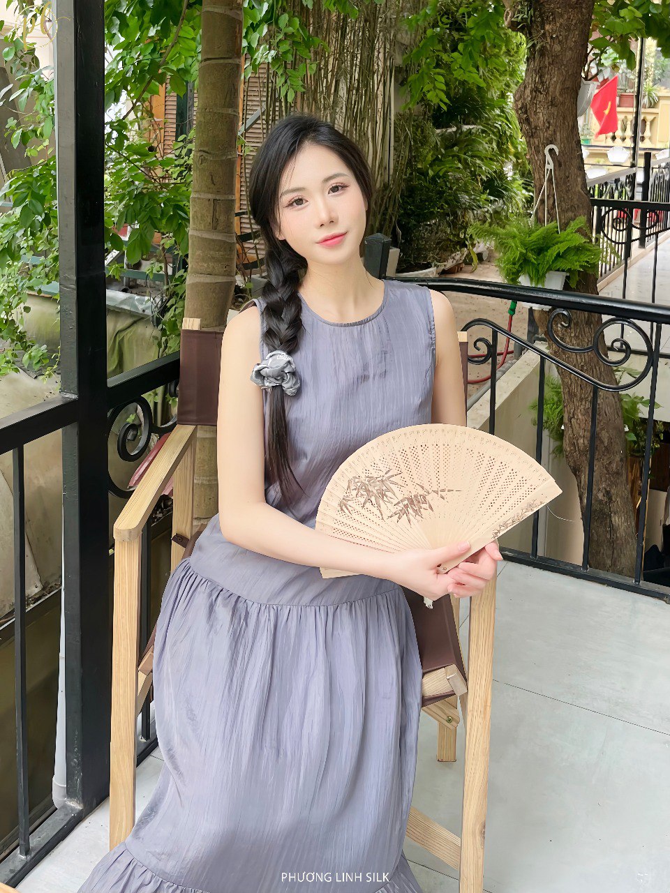 VÁY LỤA 3 TẦNG DÁNG DÀI 100% TƠ TẰM