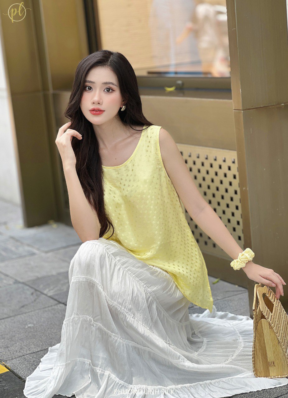 ÁO LỤA TƠ TẰM SN VẠT CHÉO