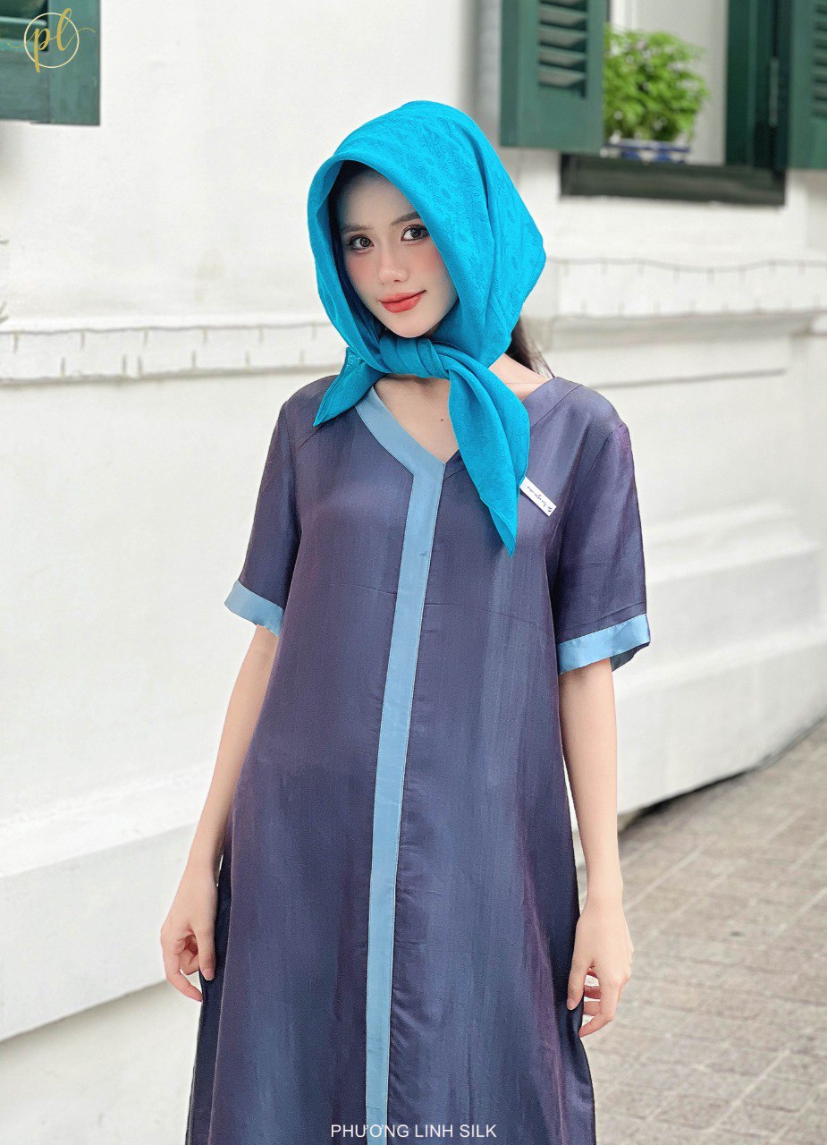 VÁY LỤA TƠ TẰM CAN TRƯỚC