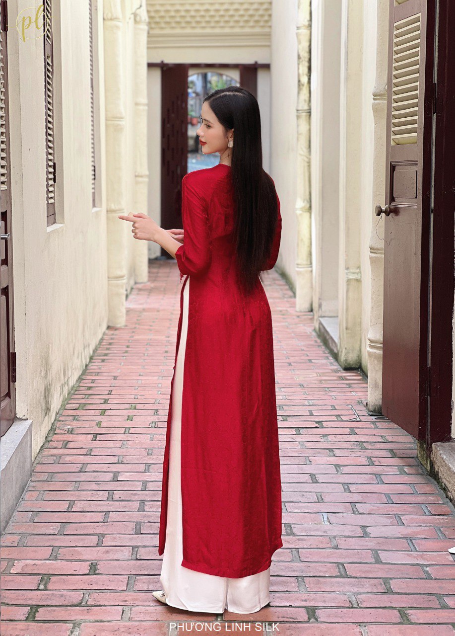 ÁO DÀI LỤA TRUYỀN THỐNG LIÊN HOA