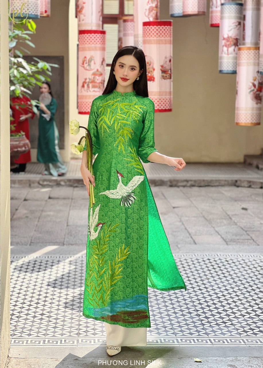 ÁO DÀI TRUYỀN THỐNG TRÚC HẠC