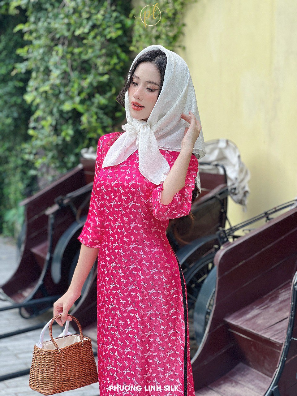 ÁO DÀI SUÔNG XƯA LỤA TƠ TẰM