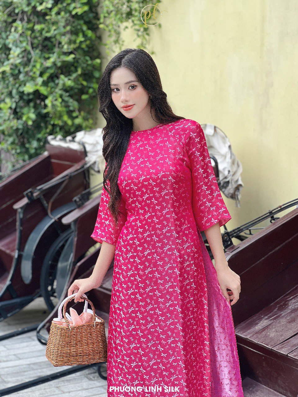 ÁO DÀI SUÔNG XƯA LỤA TƠ TẰM