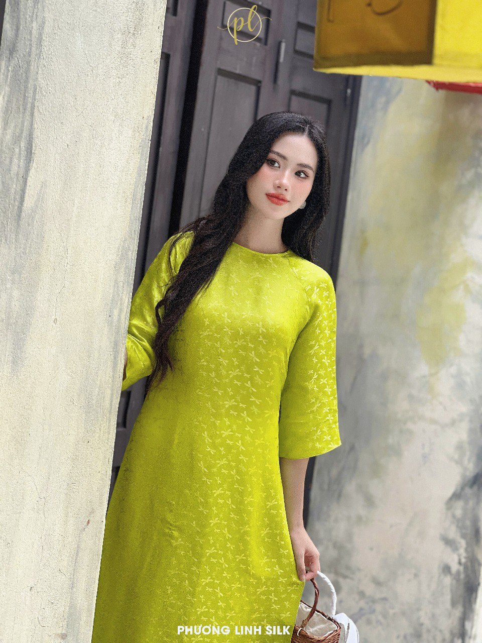 ÁO DÀI SUÔNG XƯA LỤA TƠ TẰM