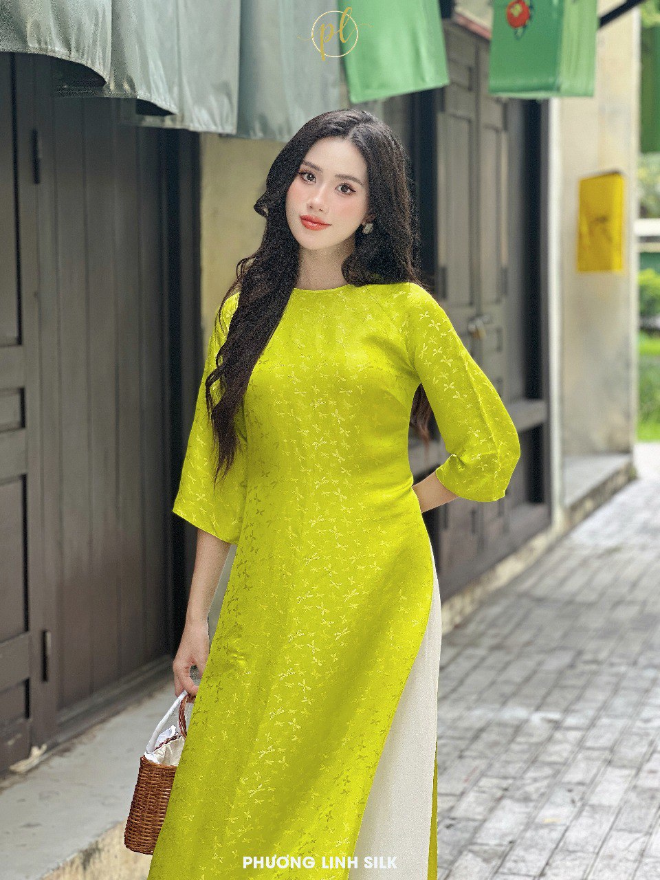 ÁO DÀI SUÔNG XƯA LỤA TƠ TẰM