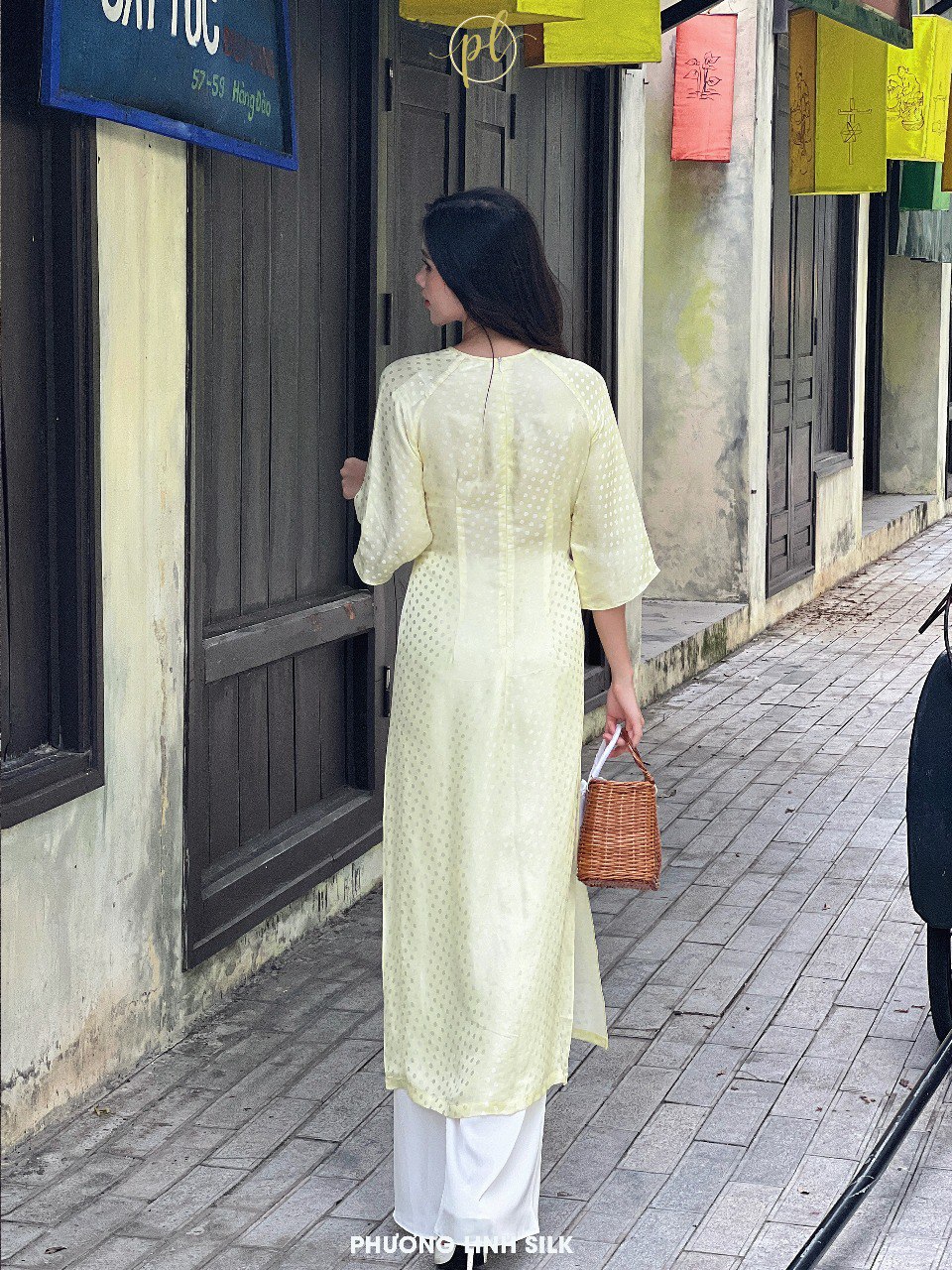 ÁO DÀI SUÔNG XƯA LỤA TƠ TẰM