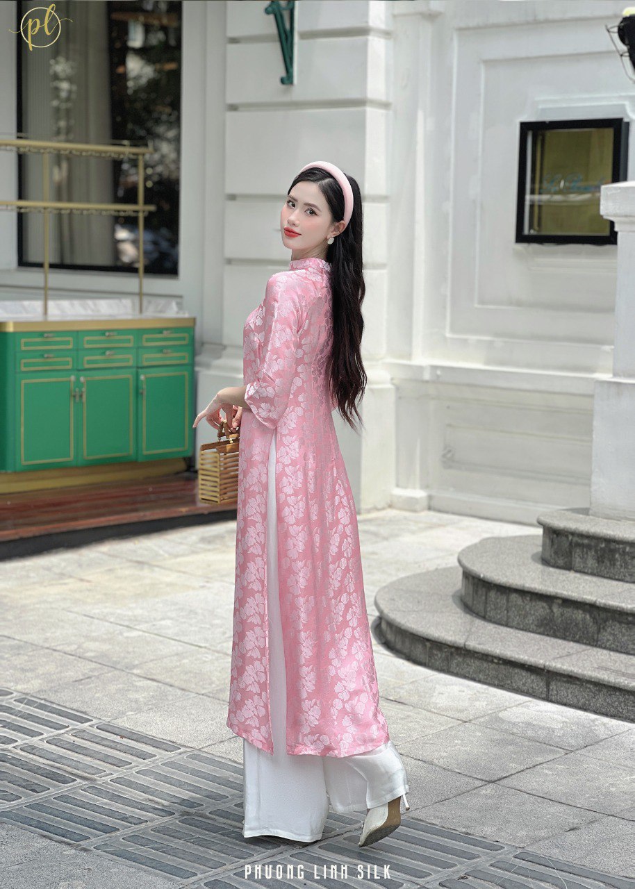 ÁO DÀI SUÔNG XƯA LỤA TƠ TẰM TUYẾT LỆ