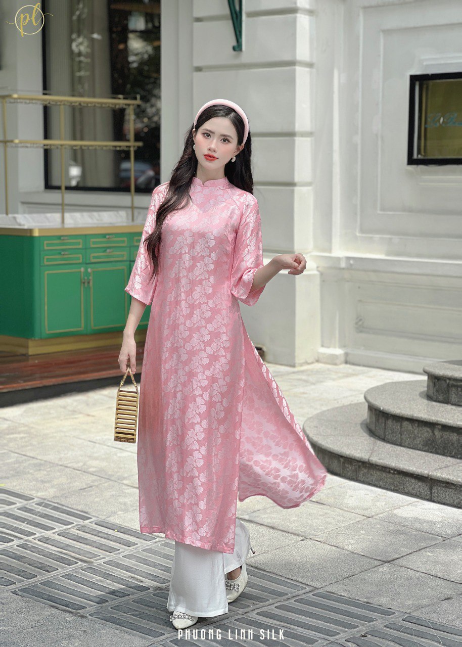 ÁO DÀI SUÔNG XƯA LỤA TƠ TẰM TUYẾT LỆ