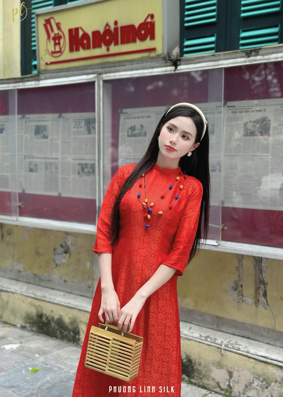 ÁO DÀI LỤA TRUYỀN THỐNG BỘI SAM