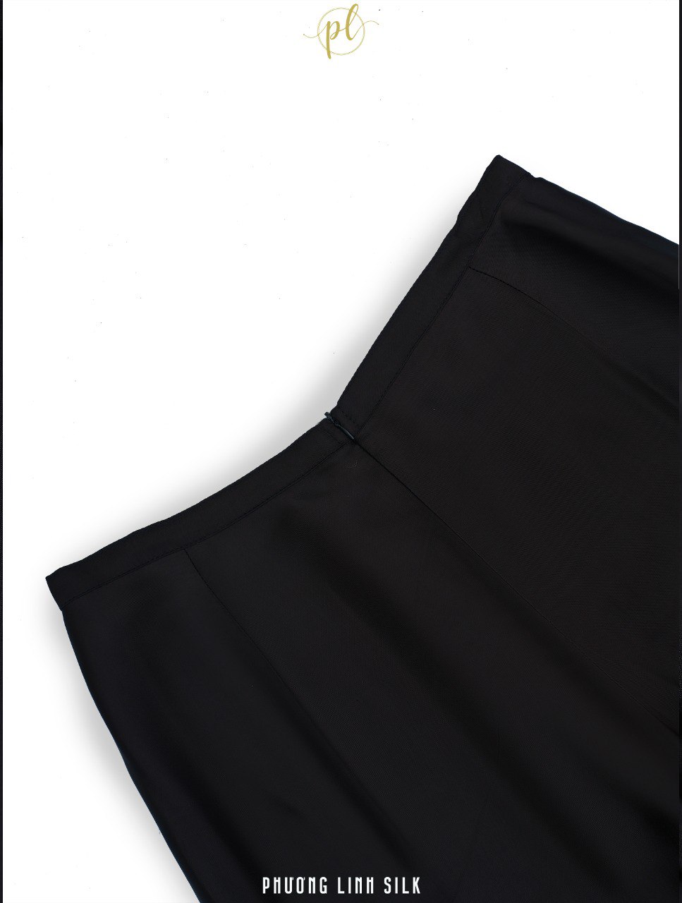 QUẦN LỤA CHUN SAU KHÓA TRƯỚC ÁO DÀI ( MÀU ĐEN )