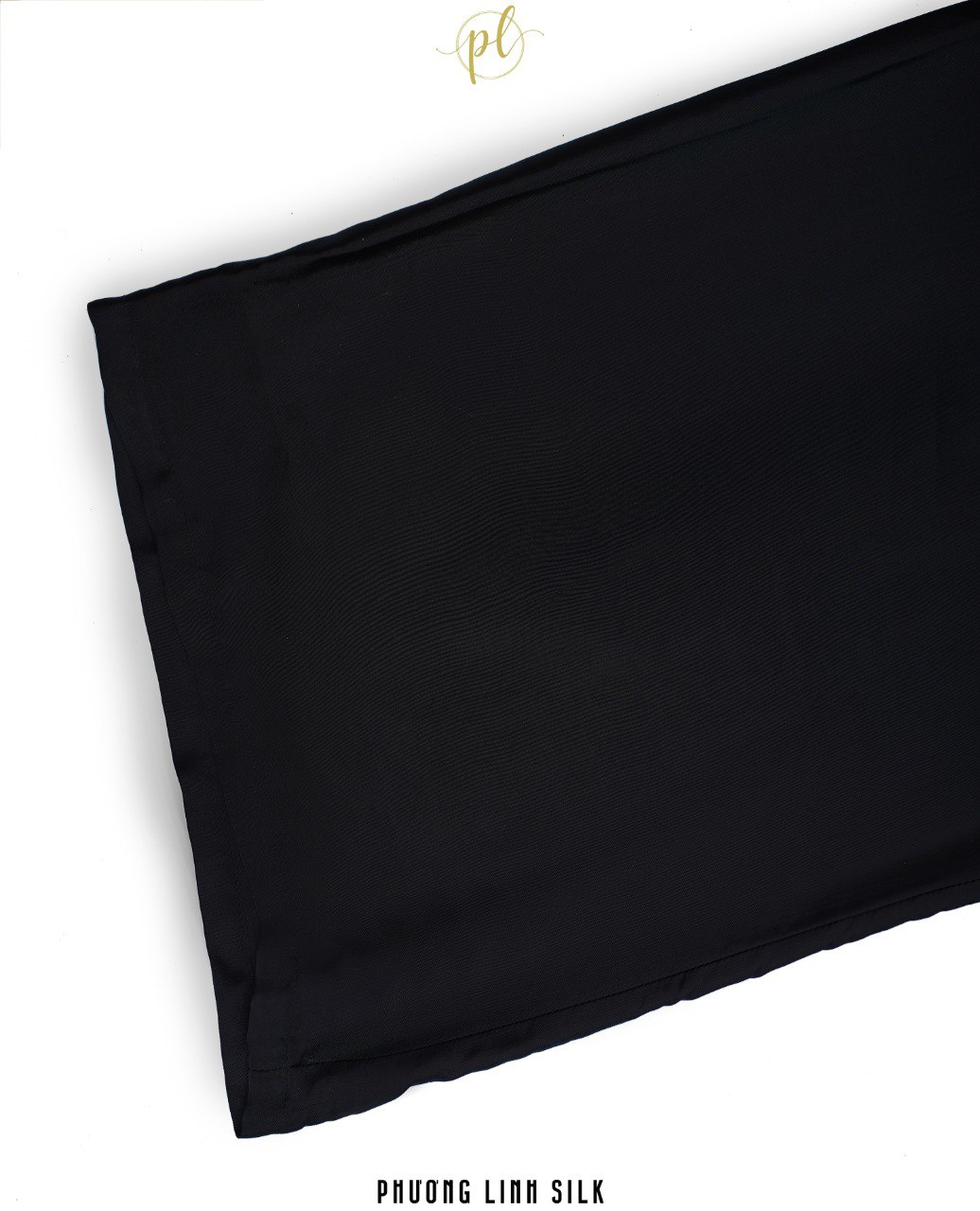 QUẦN LỤA CHUN SAU KHÓA TRƯỚC ÁO DÀI ( MÀU ĐEN )