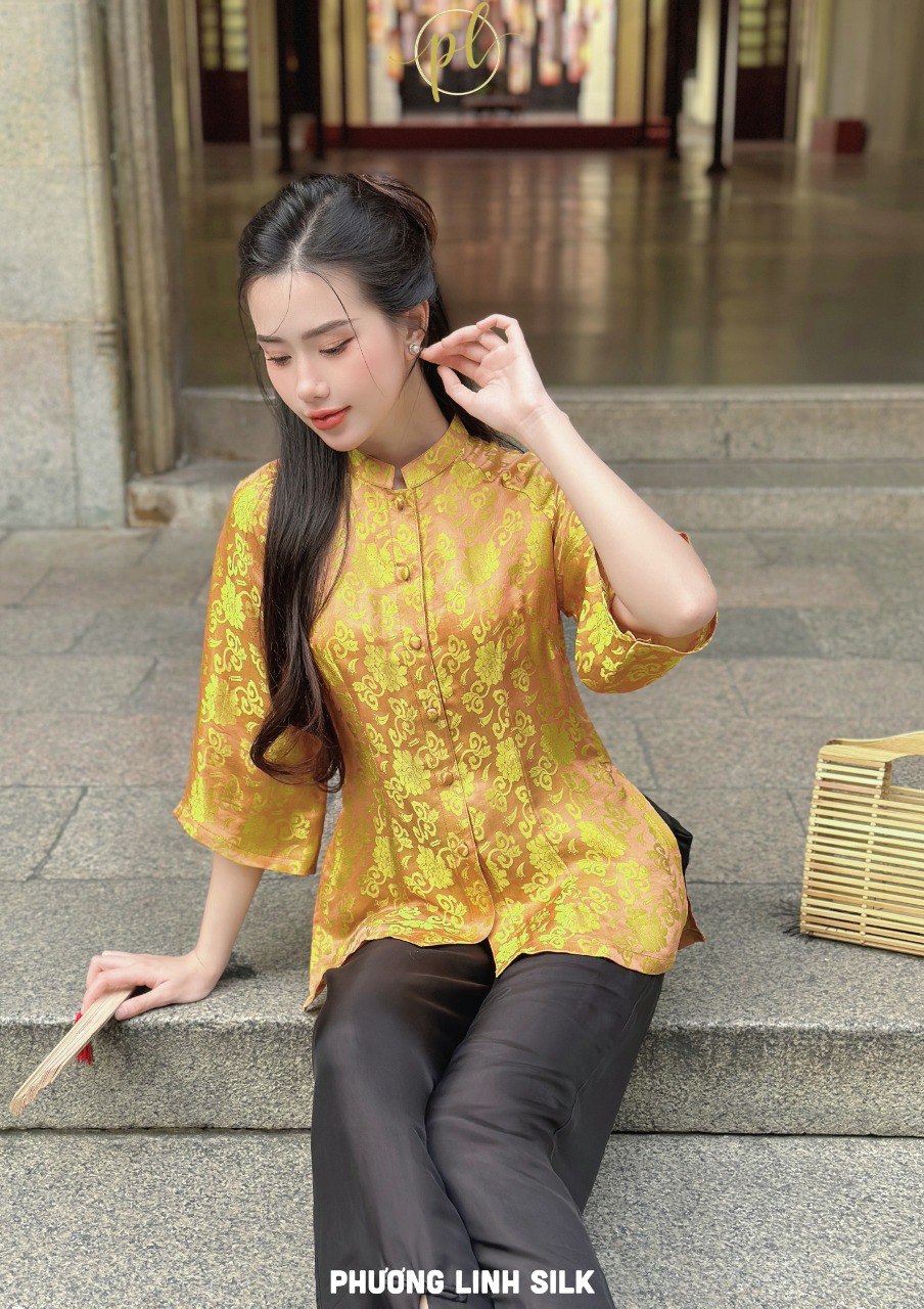 ÁO PHÁP PHỤC LỤA TƠ TẰM