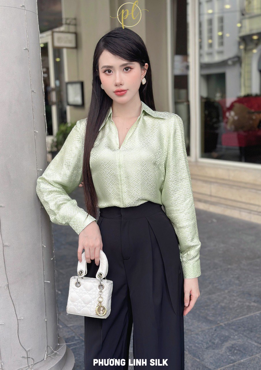 ÁO SƠ MI LỤA TƠ TẰM CÁCH ĐIỆU