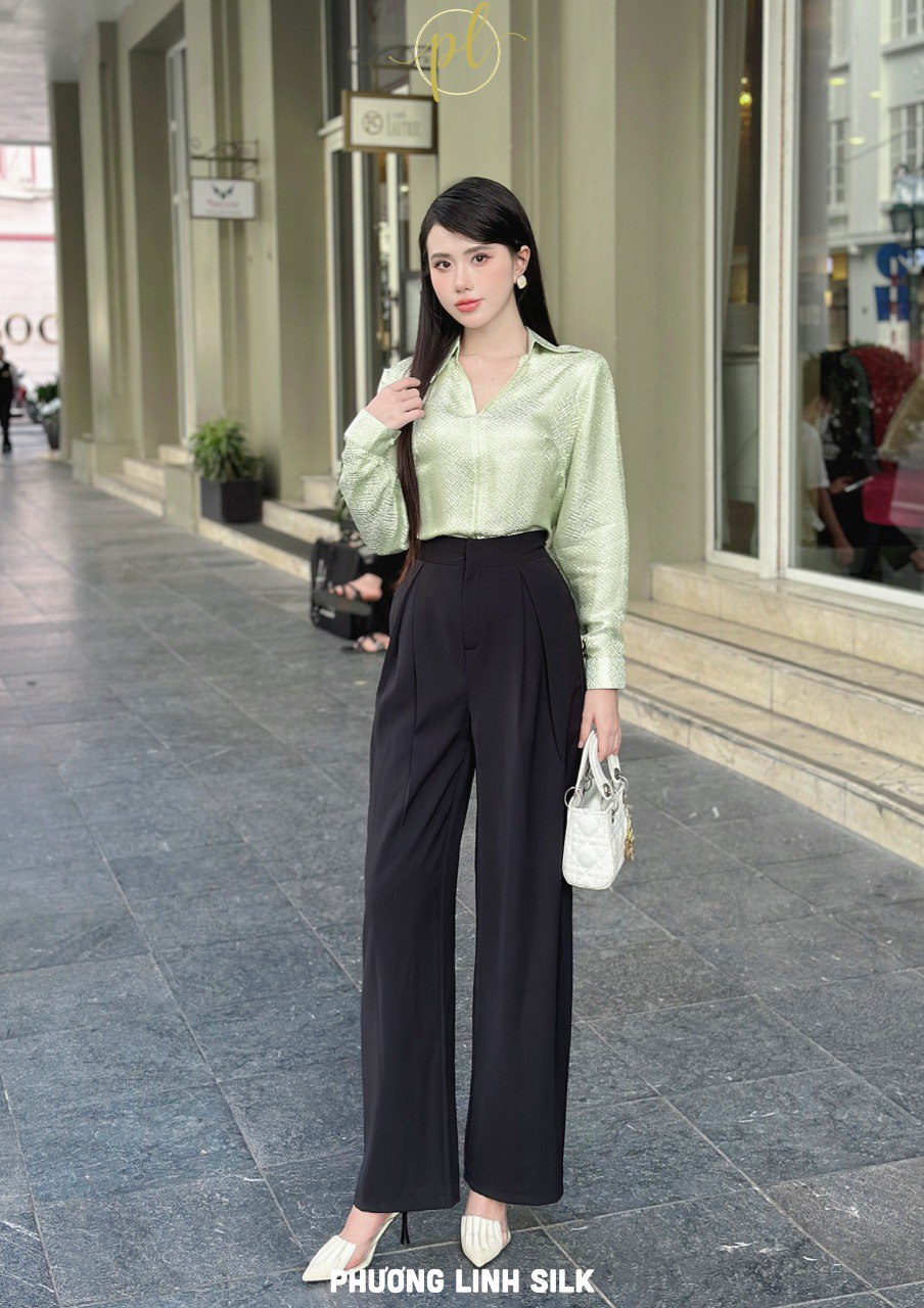 ÁO SƠ MI LỤA TƠ TẰM CÁCH ĐIỆU