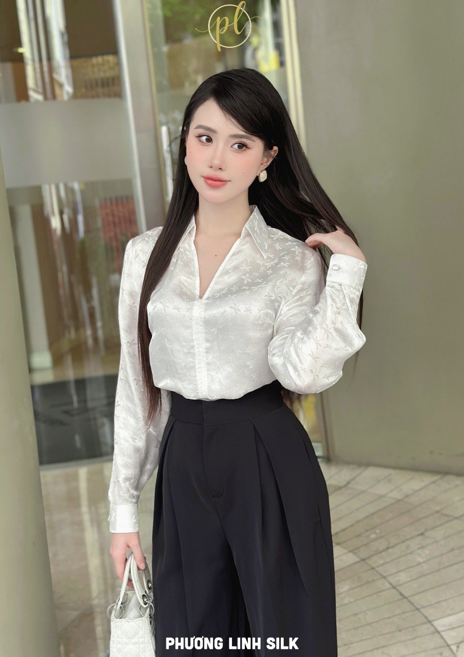 ÁO SƠ MI LỤA TƠ TẰM CÁCH ĐIỆU