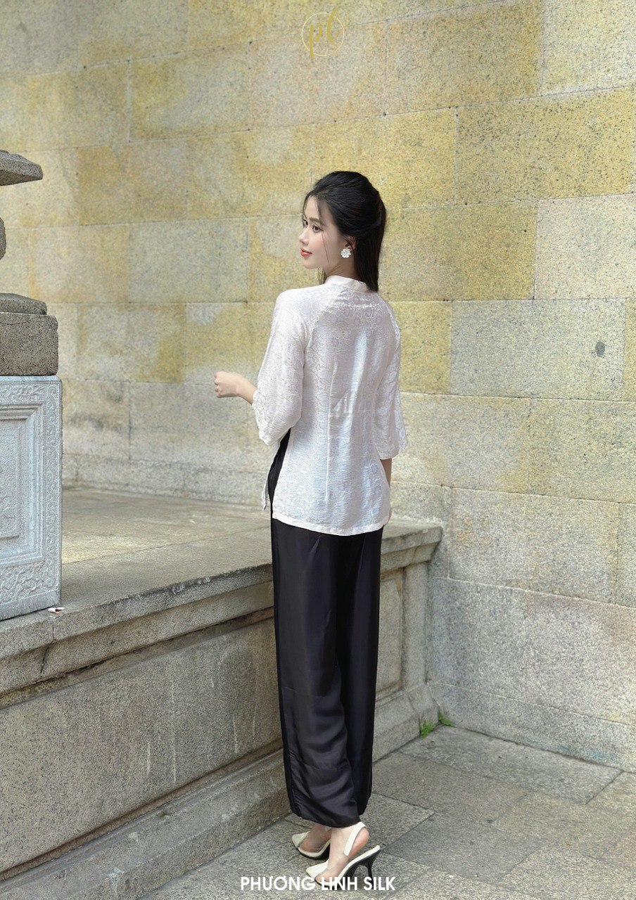 ÁO PHÁP PHỤC LỤA TƠ TẰM