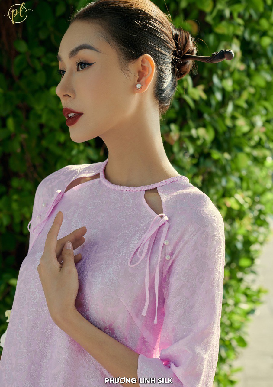 ÁO DÀI LỤA TƠ TẰM ĐAN Ý