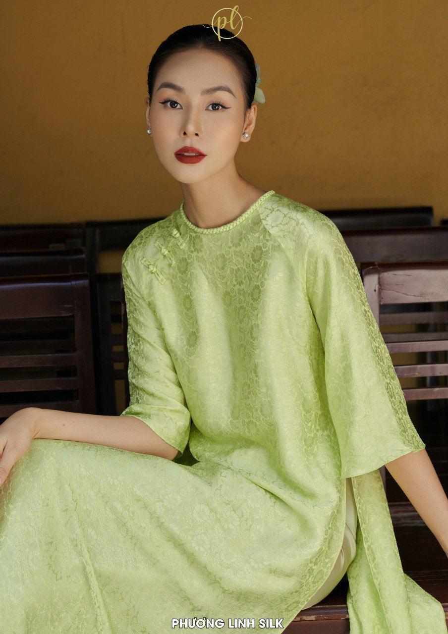 ÁO DÀI LỤA TƠ TẰM HÀ ĐÔNG MỘC NHIÊN