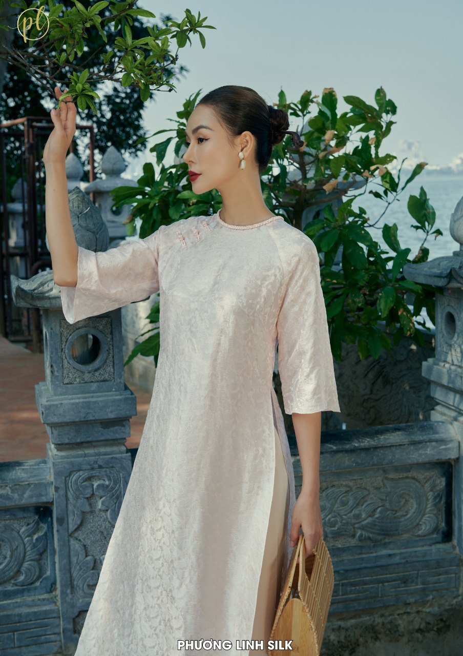 ÁO DÀI LỤA TƠ TẰM BỘI NHIÊN