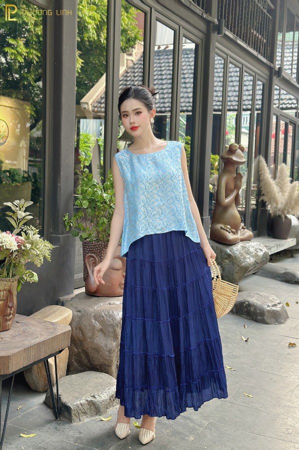 CHÂN VÁY LỤA HÀ ĐÔNG