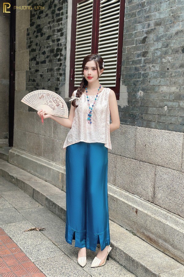 ÁO LỤA KIM NGỌC - HỒNG NUDE