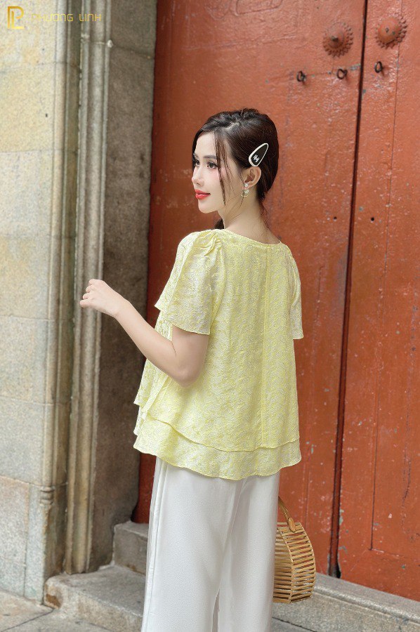 ÁO LỤA UYÊN THƯ - VÀNG