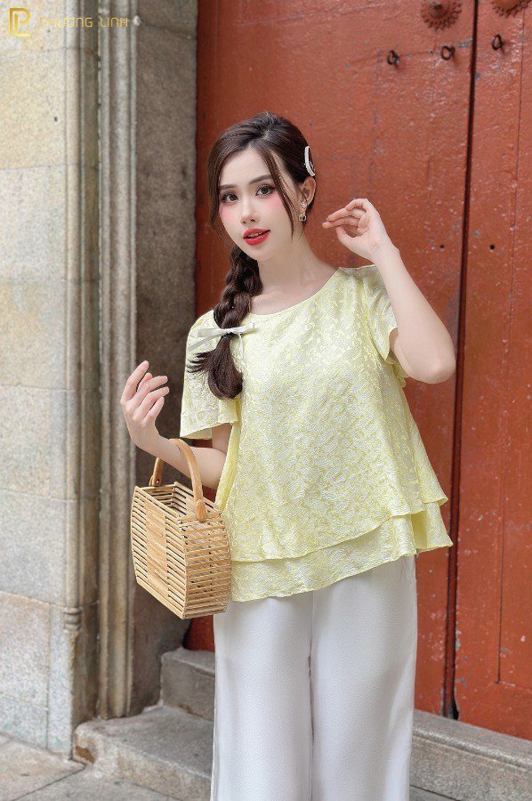 ÁO LỤA UYÊN THƯ - VÀNG