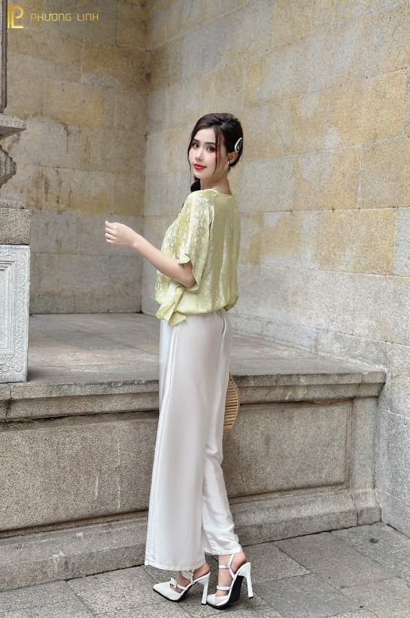 ÁO LỤA NGỌC DIỆP - XANH BƠ