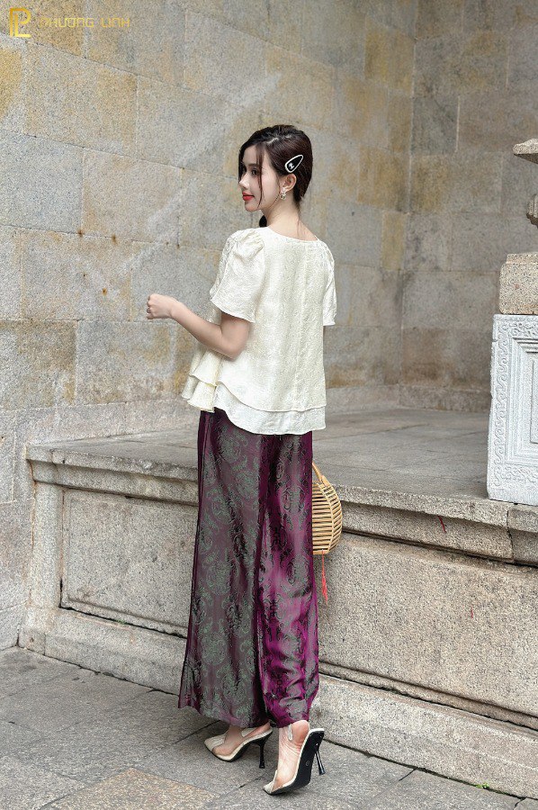 ÁO LỤA UYÊN THƯ - KEM