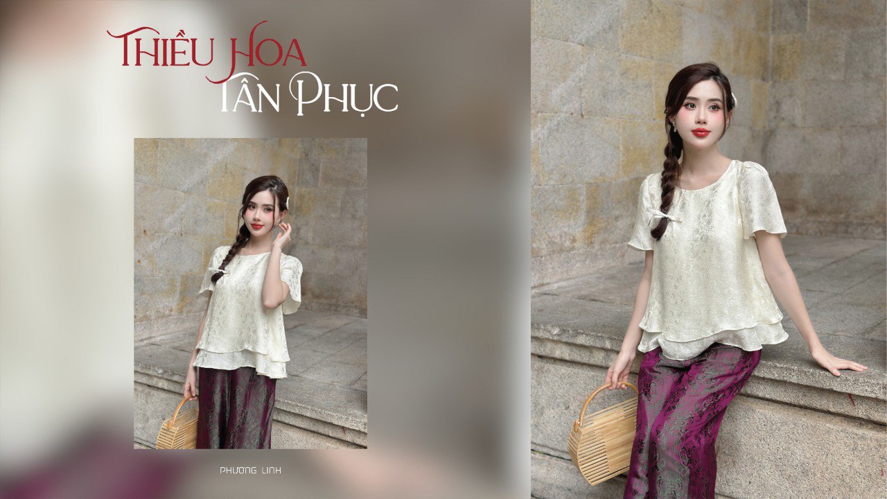 ÁO LỤA UYÊN THƯ - KEM