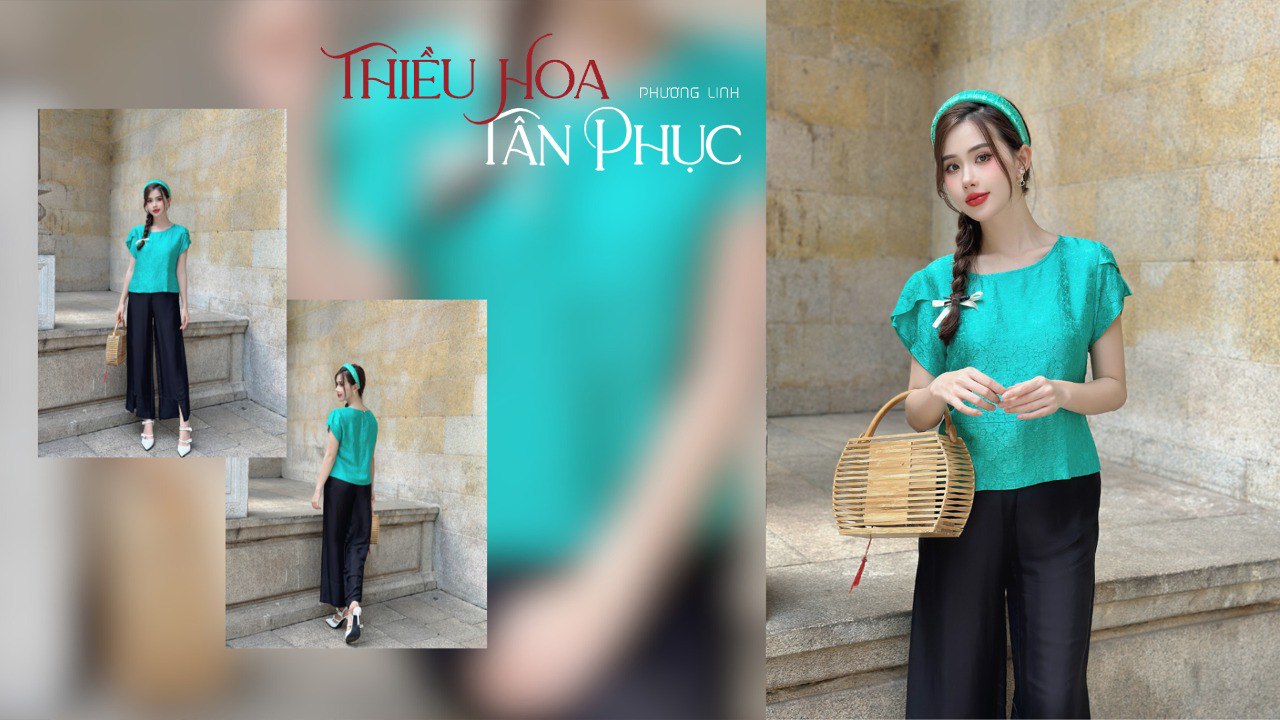 ÁO LỤA DIÊN BÍCH - XANH NGỌC