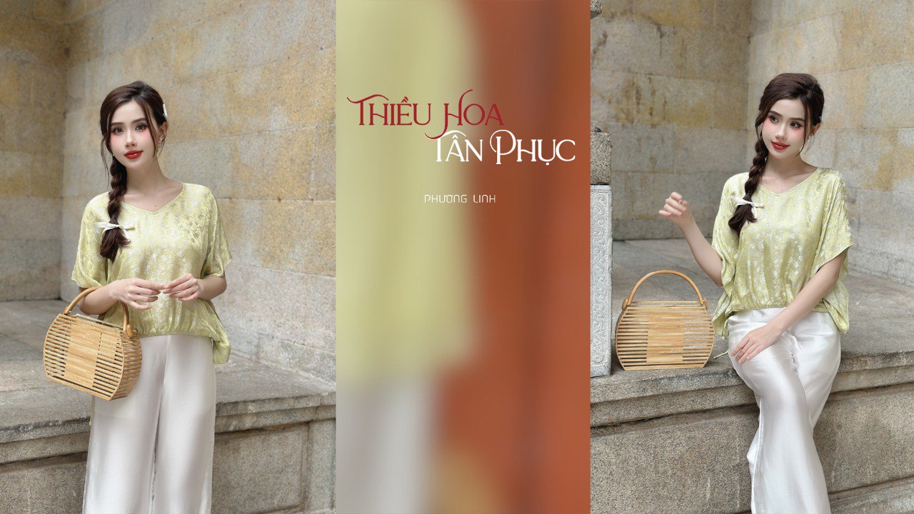 ÁO LỤA NGỌC DIỆP - XANH BƠ