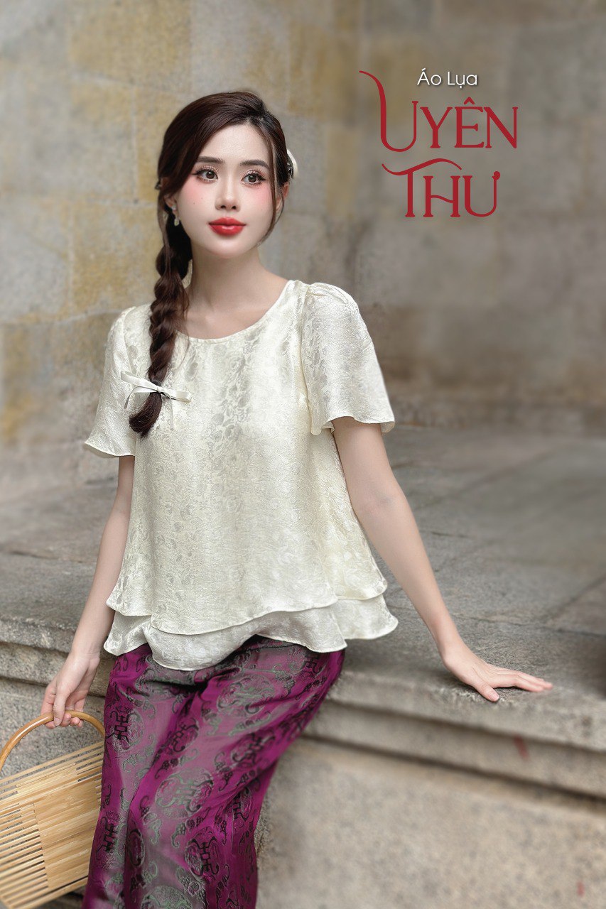 ÁO LỤA UYÊN THƯ - KEM