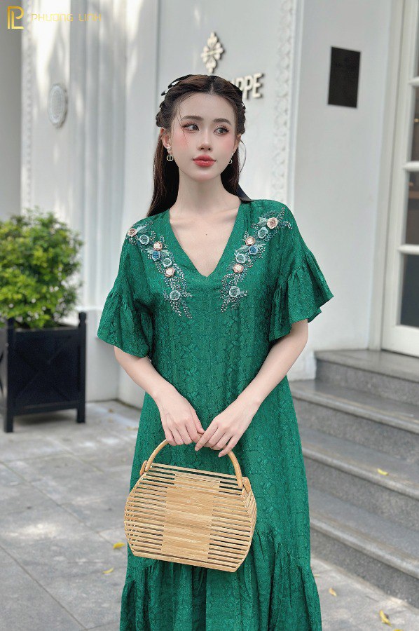 ĐẦM LỤA DIÊU LINH- XANH LÁ