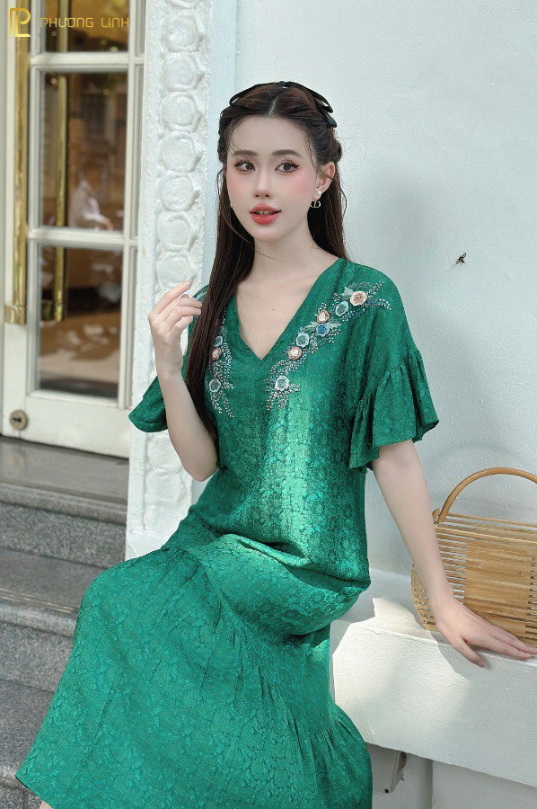 ĐẦM LỤA DIÊU LINH- XANH LÁ