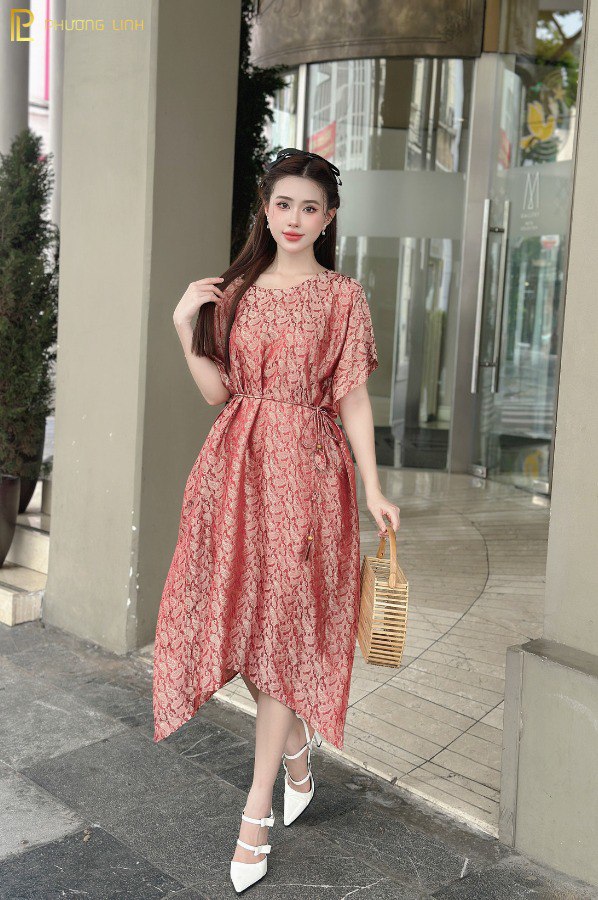 ĐẦM LỤA LĂNG VÂN - NÂU HỒNG