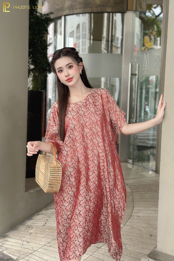 ĐẦM LỤA LĂNG VÂN - NÂU HỒNG