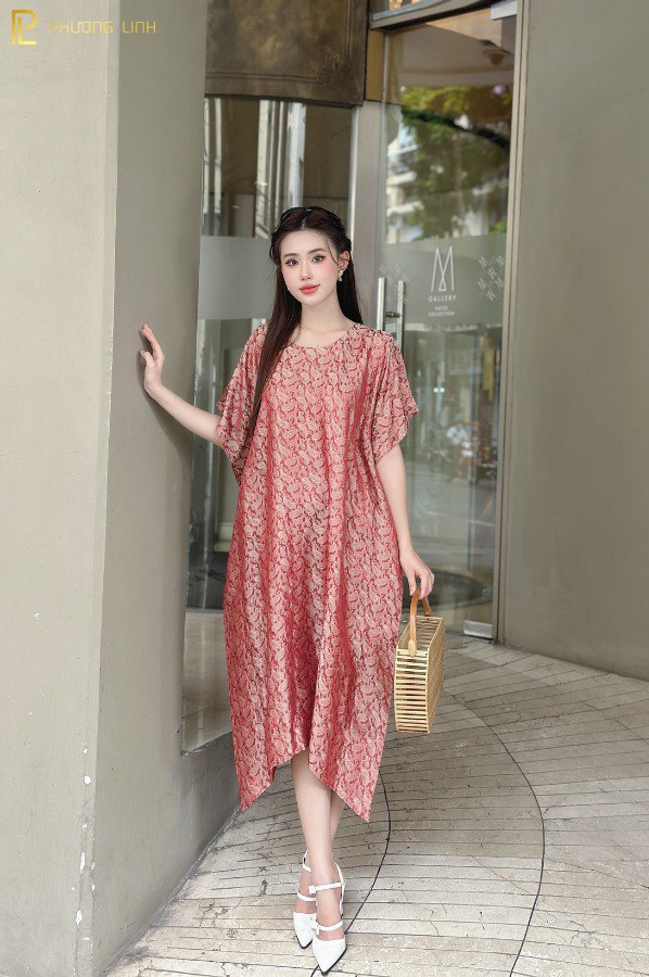 ĐẦM LỤA LĂNG VÂN - NÂU HỒNG