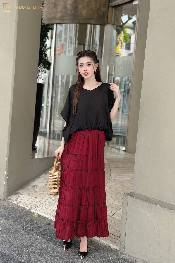 ÁO LỤA NGỌC DIỆP - ĐEN