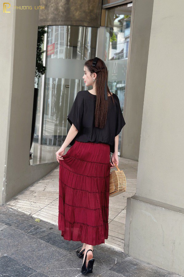 ÁO LỤA NGỌC DIỆP - ĐEN