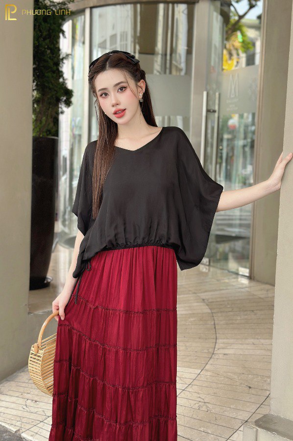 ÁO LỤA NGỌC DIỆP - ĐEN