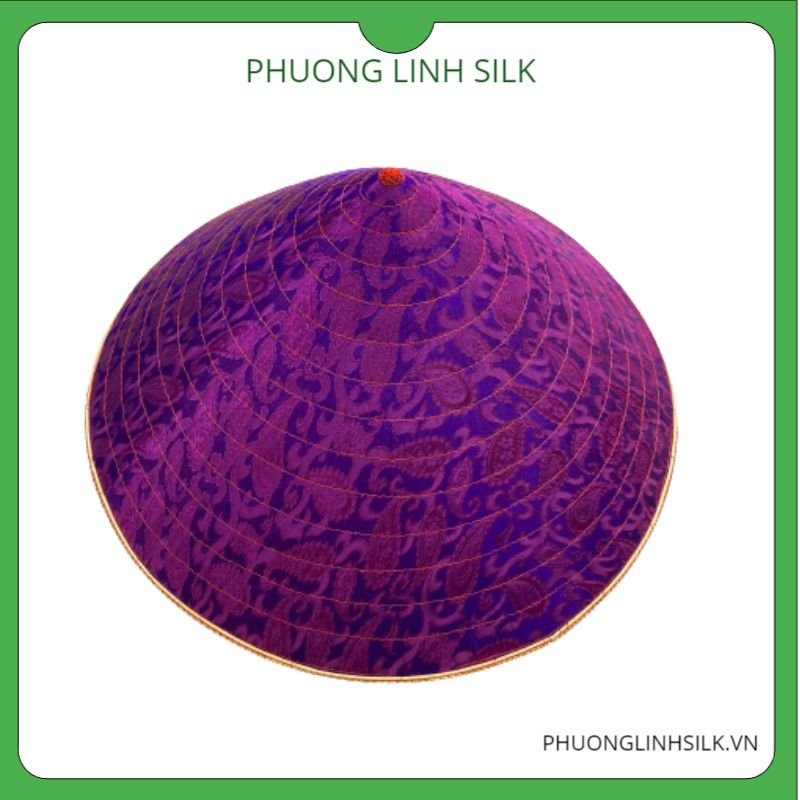 NÓN LÀNG CHUÔNG BỌC LỤA TƠ TẰM KỸ THUẬT VẠN PHÚC