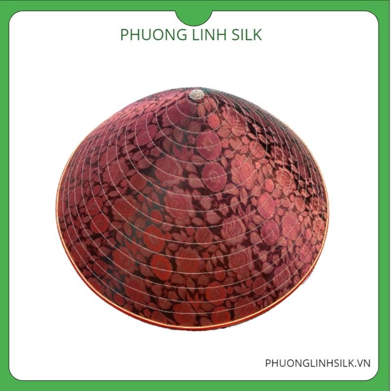 NÓN LÀNG CHUÔNG BỌC LỤA TƠ TẰM KỸ THUẬT VẠN PHÚC