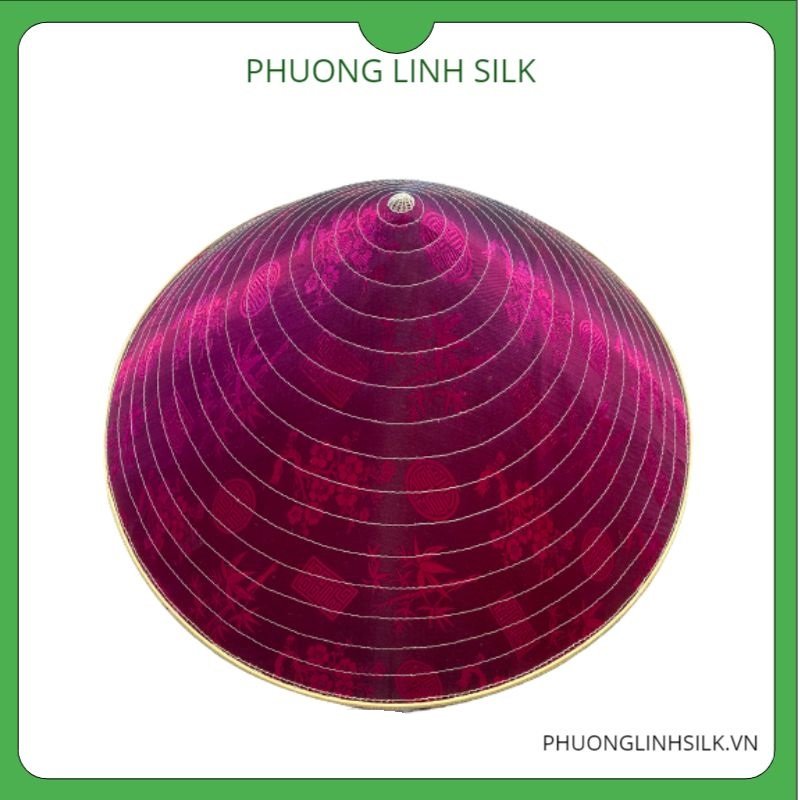 NÓN LỤA TƠ TẰM 04