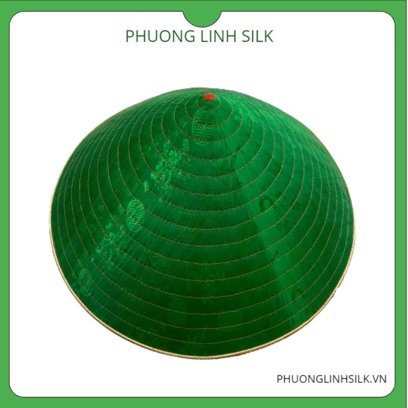 NÓN LÀNG CHUÔNG BỌC LỤA TƠ TẰM KỸ THUẬT VẠN PHÚC