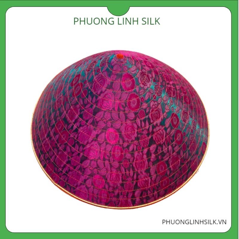 NÓN LÀNG CHUÔNG BỌC LỤA TƠ TẰM KỸ THUẬT VẠN PHÚC