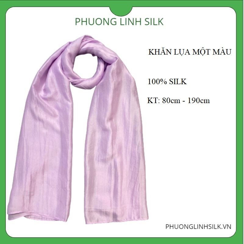 KHĂN LỤA TƠ TẰM DÀY ĐƠN SẮC