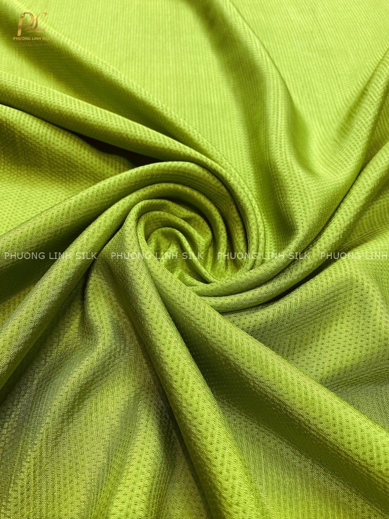 VẢI LỤA VÂN XANH CỐM